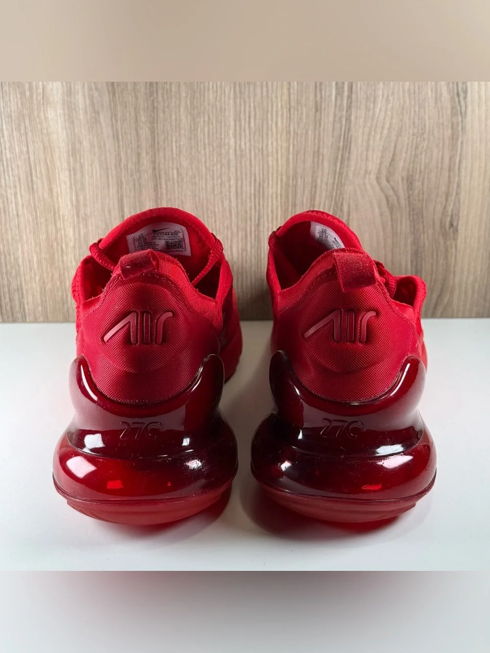 Nike Air Max 270 University Triple Red Shoes CV7544-600 Men’s Size 10